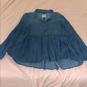 AE Denim Pepulum Top